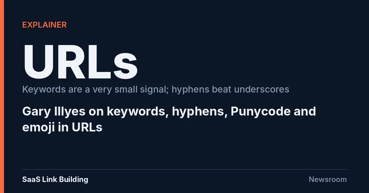 Data card: Google's Gary Illyes on URLs, keywords a very small signal and hyphens preferred over underscores