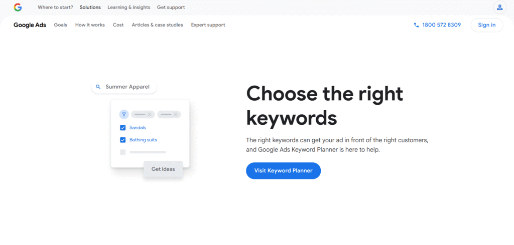 Google Keyword Planner