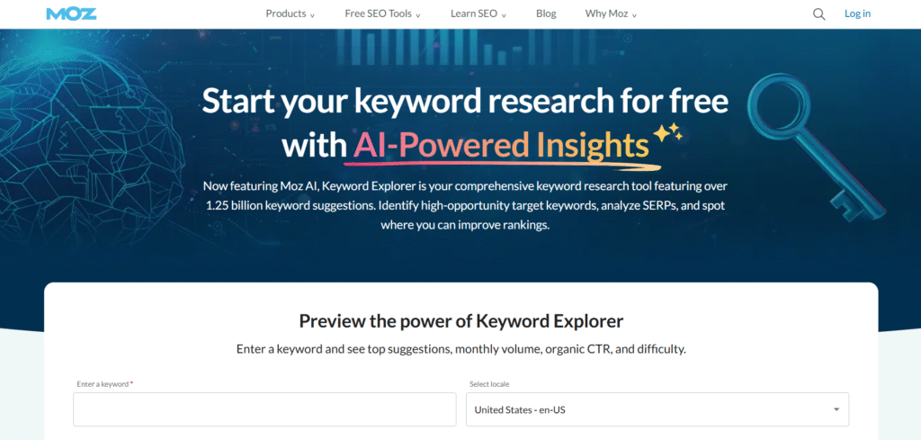 Moz Keyword Explorer